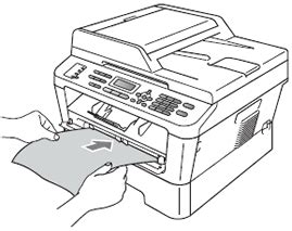 Loading Paper in the Manual Feed Slot .